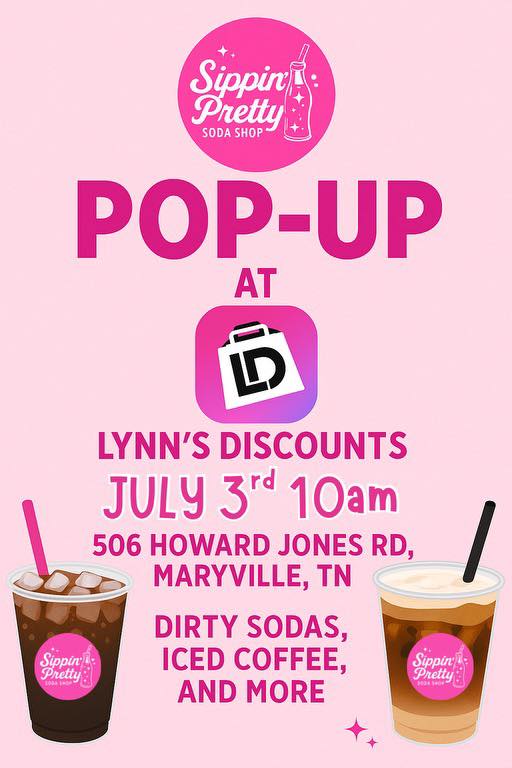 🎉 Sippin’ Pretty Pop-Up at Lynn’s Discounts – July 3rd!