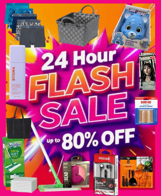 ⚡ 24-Hour Flash Sale – Up to 80% OFF! ⚡