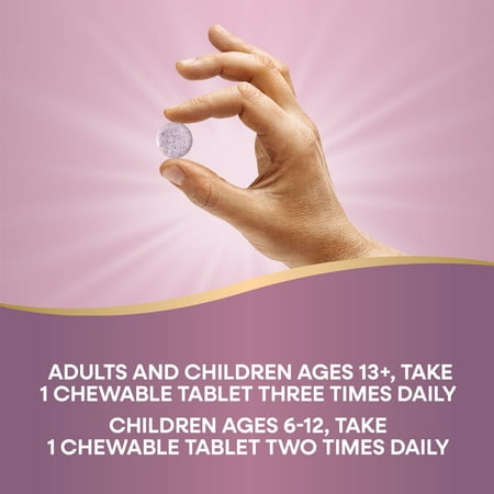 Nature's Way Cold Relief Chewable Tablets, Umcka, Multi-Symptom Cold Relief, Cherry Flavored, 20ct *Exp 06/2026*