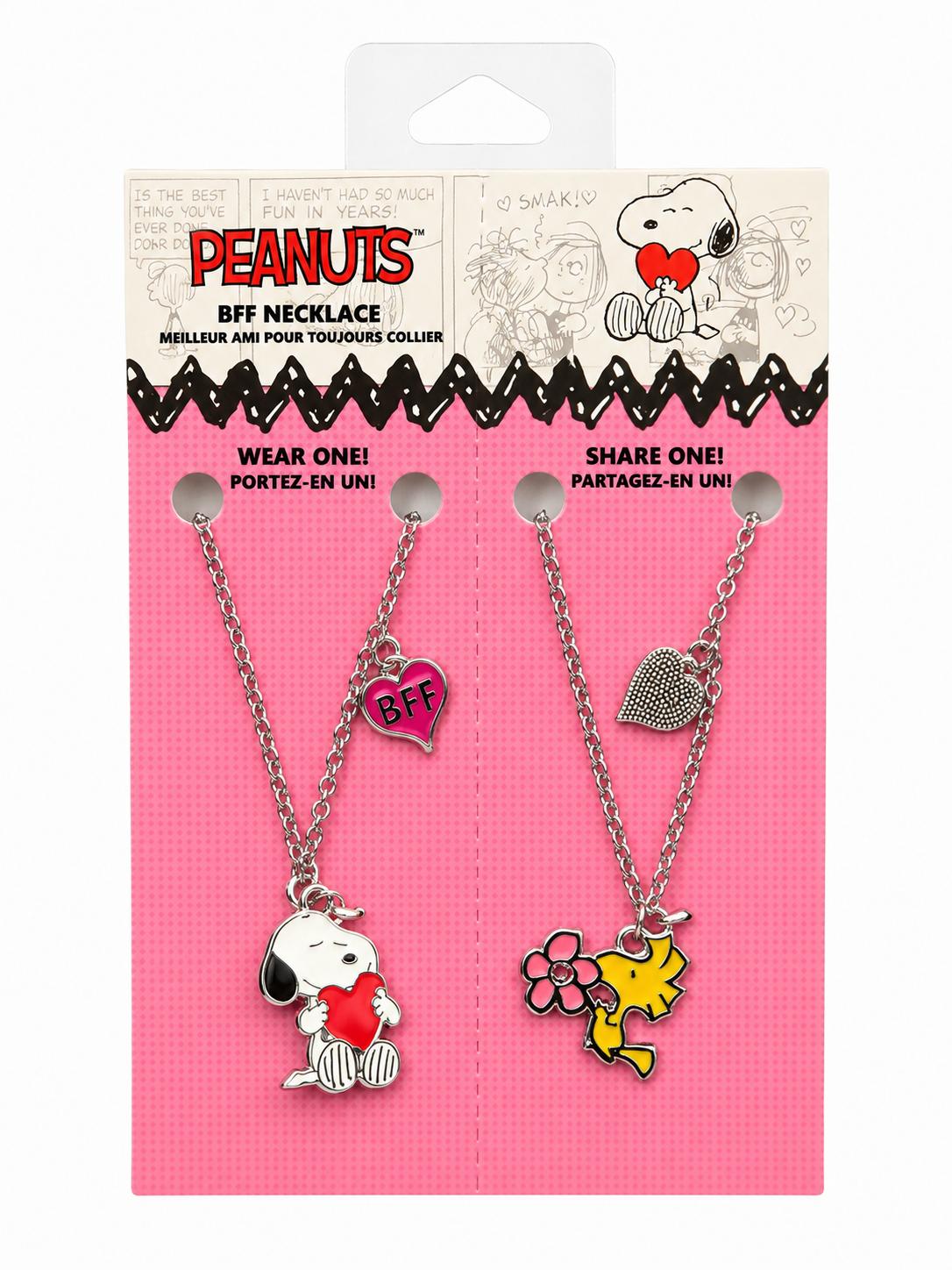 Peanuts Snoopy & Woodstock BFF Necklace Set