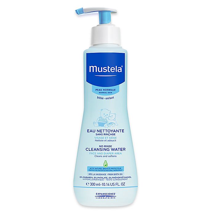 Mustela No-Rinse Cleansing Water for Face and Diaper Area - 10.1 oz *Exp 04/2028*