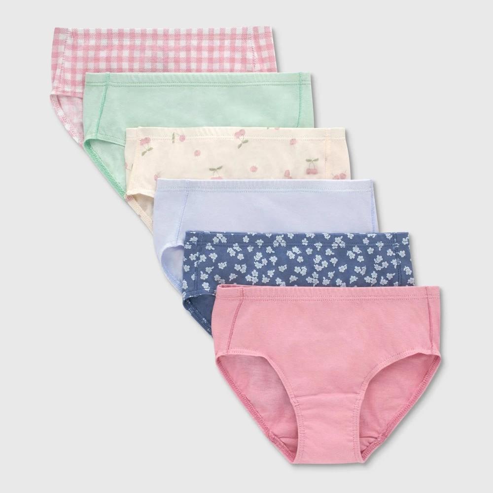 Hanes Toddler Girls’ Brief Underwear Assorted 6-Pack 4T/5T