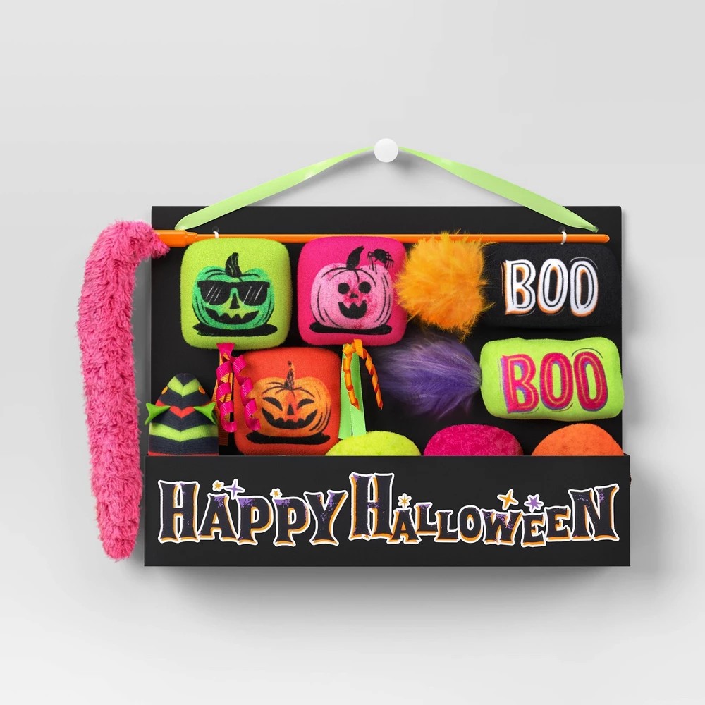 Halloween Cauldron Bundle Plush Cat Toy Set - 10pc - Hyde and EEK! Boutique