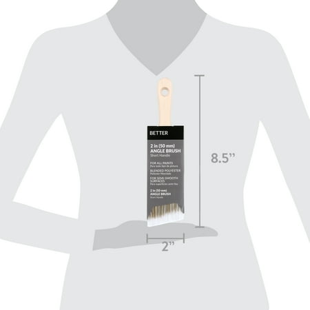 BETTER 2 Inch Blended Polyester Short Angle Brush