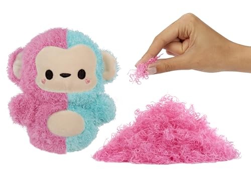 Fluffie Stuffiez Monkey Small Collectible Plush Surprise Reveal Unboxing with Huggable Fur Pulling Ultra Soft Fluff