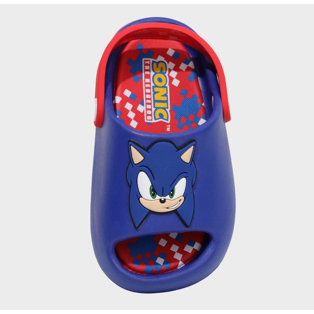 Toddler 6T Sonic the Hedgehog Comfort Slides Slip-on Sandals, Textured Outsole