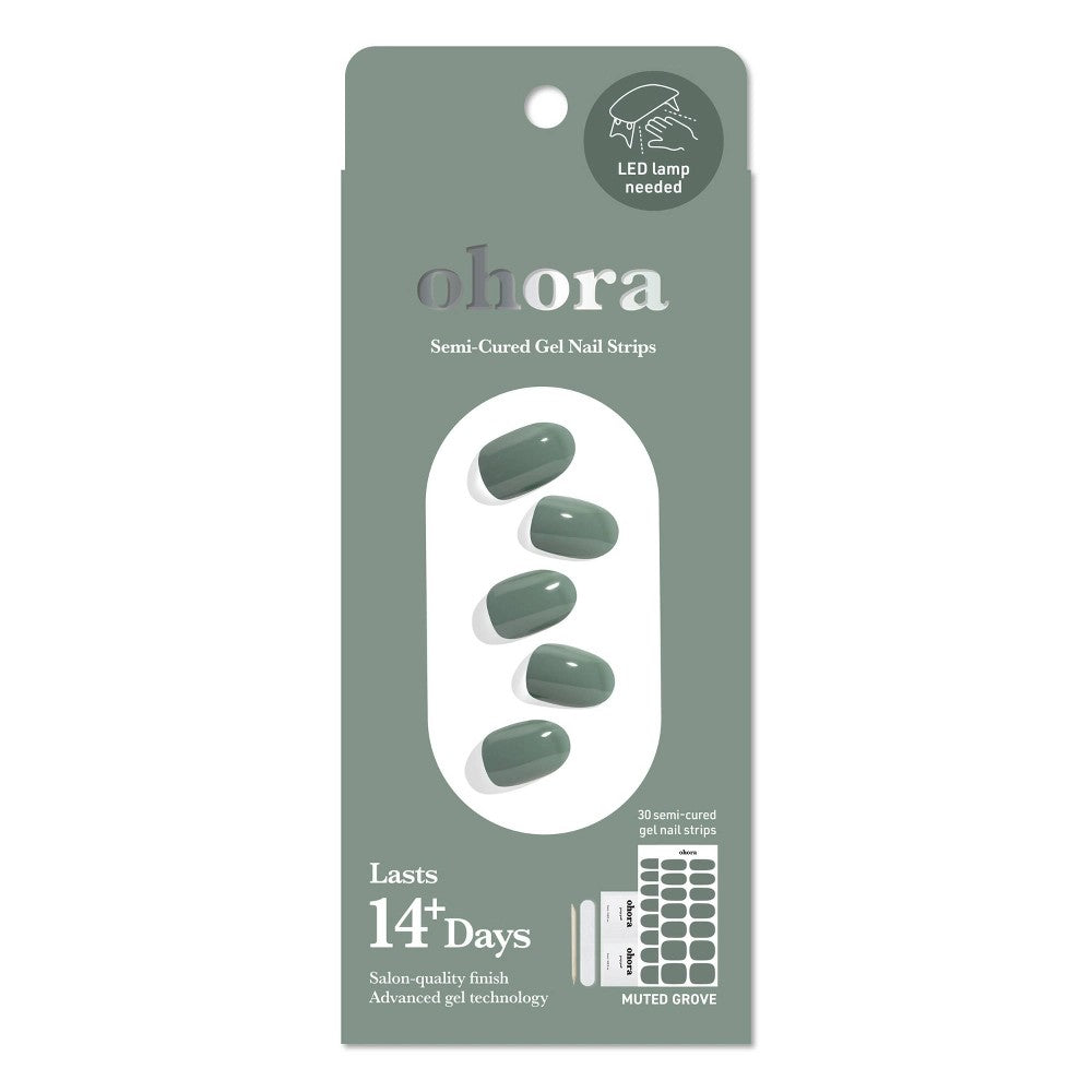 Ohora Gel Nail Art Basic Line - Muted Grove - 30ct