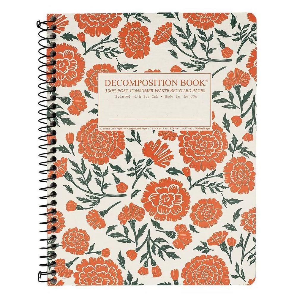 Decomposition Book Marigolds Notebook 160 Pages
