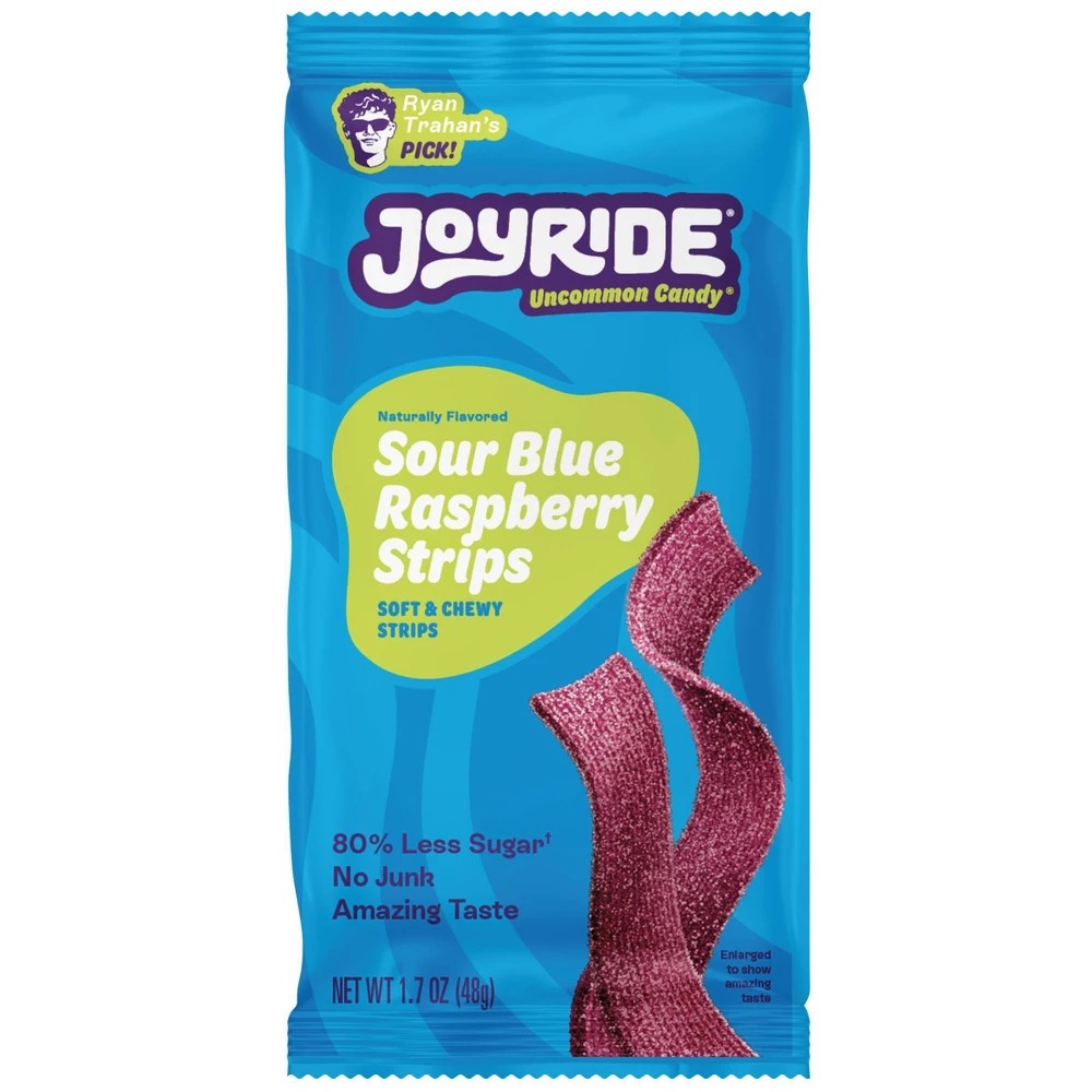 JOYRIDE Sour Blue Raspberry Strips - 1.7oz *Exp 1/20/27*