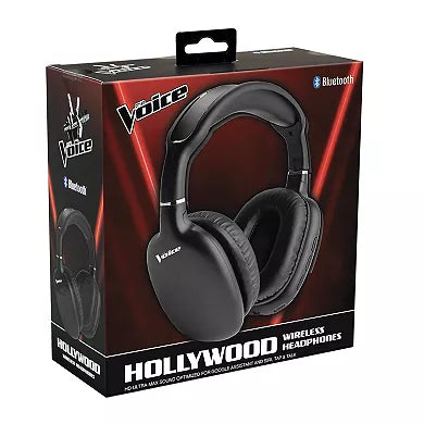 The Voice Hollywood Wireless Headphones Bluetooth Built in Microphone