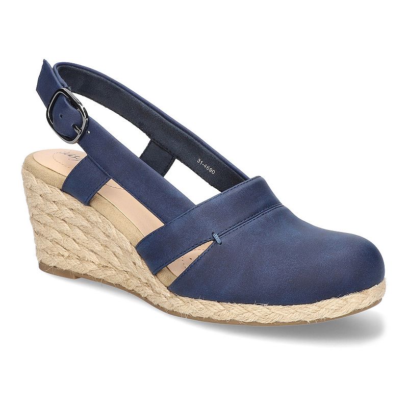 10 Women's Easy Street Stargaze Espadrille Wedge Sandals