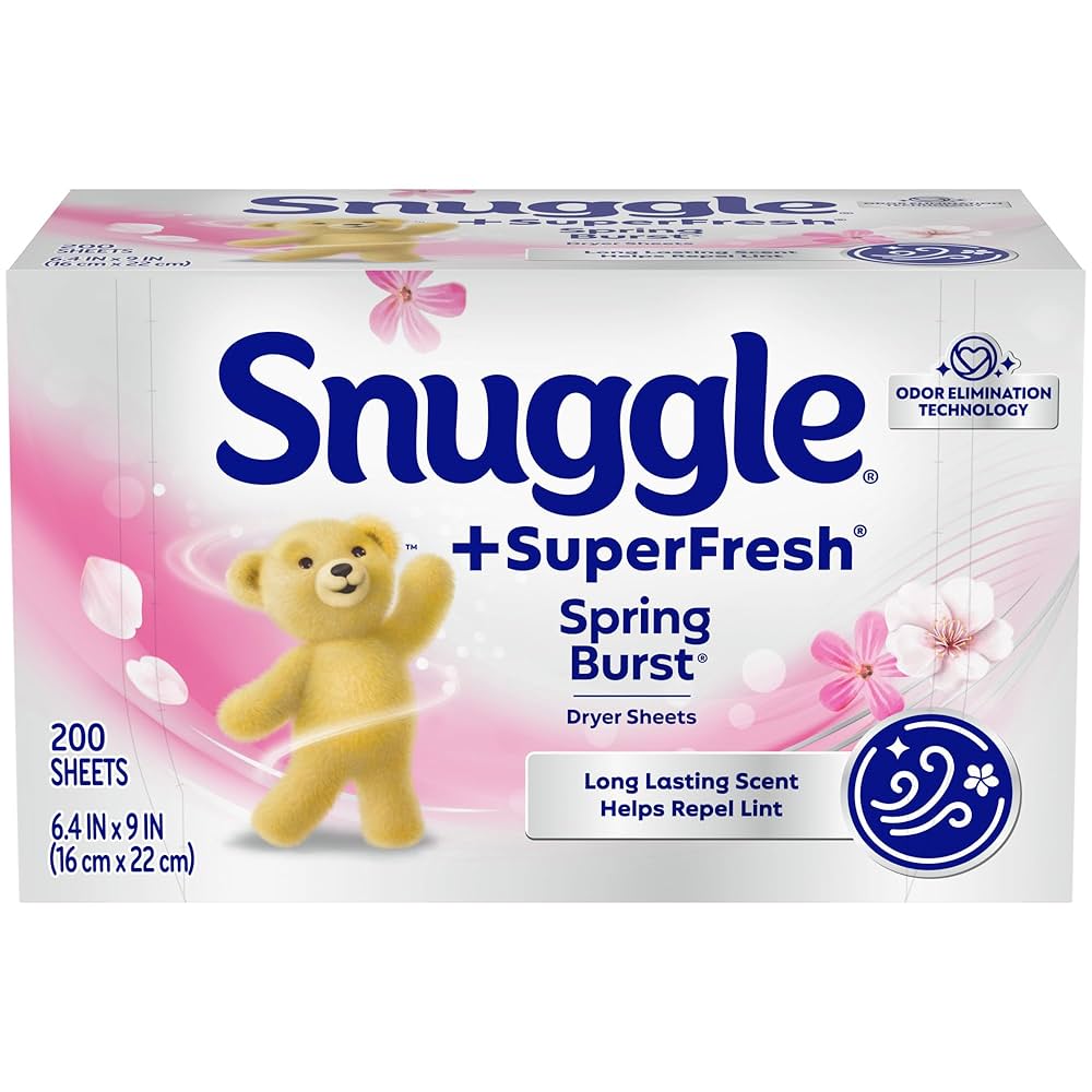 Snuggle Plus SuperFresh Original Dryer Sheets with Static Control and Odor Eliminating Technology, Spring Burst, 70 Count *Damaged Box*