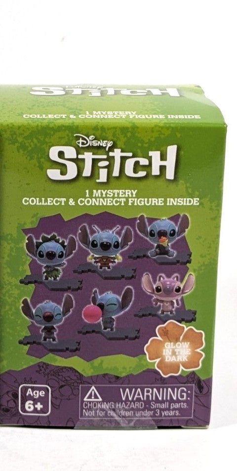 CultureFly Disney Stitch Collect & Connect Mystery Figure Glow in the Dark
