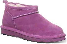 Women's 11 Bearpaw Super Shorty Suede Winter Boots Hypnotic Violet