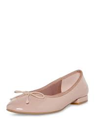 Women's 6 Madden Girl Plie Slip-On Flats Patent Beige