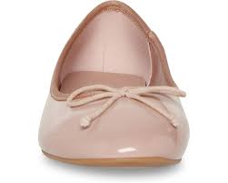 Women's 6 Madden Girl Plie Slip-On Flats Patent Beige