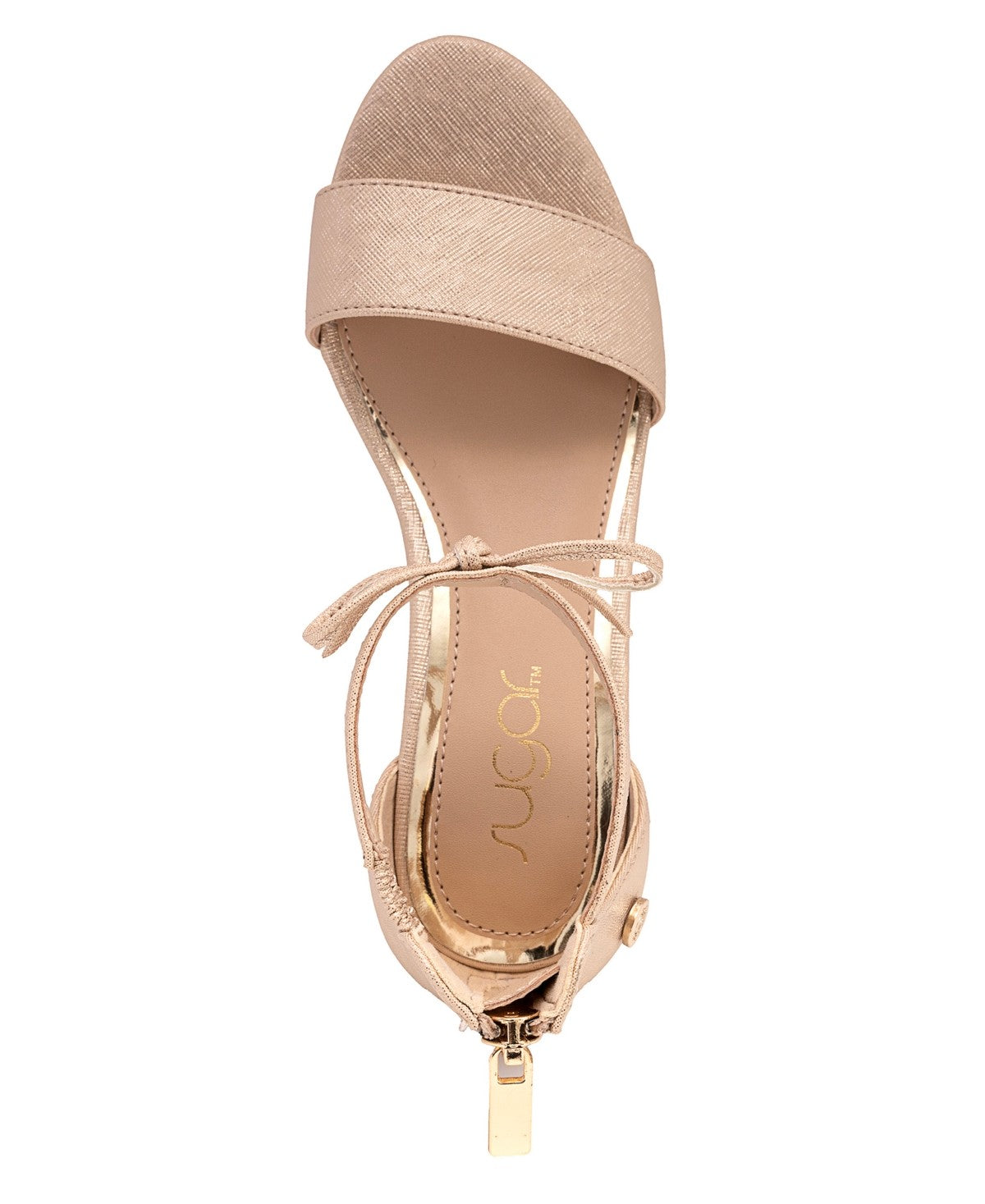 Girls' 5 Sugar Little and Big Girls Elizabeth Open Toe Dress Heel - Champagne *Damaged Box*