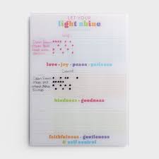 Children's Fruits Of The Spirit - Glass Plaque Chore Chart - Clairmont & Co. Design May Vary