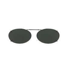 Gentle Grip Solar Shield Scratch Resistant Lenses Polarized Clip-ons 51 Oval2 *Damaged Package*