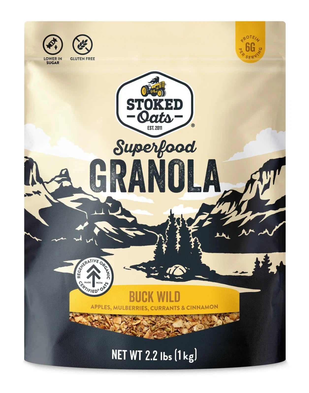 Stoked Oats Wild Buck Granola 2.2 lbs / 1 kg