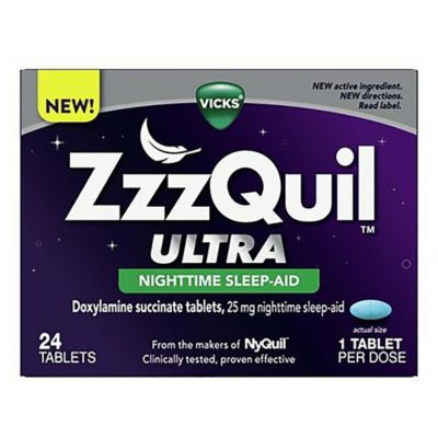 ZzzQuil Ultra Nighttime Sleep Aid Tablets, 24 ct *Exp 06/2027*