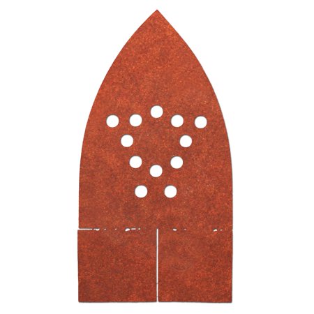 Gator Red Resin Hook and Loop Mouse Detail Sanding Sheets 220-Grit 5-Pack 3755-25