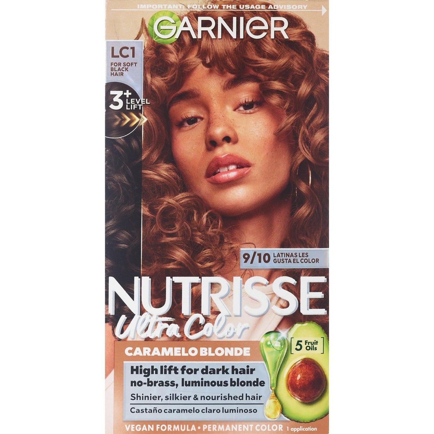 Garnier Nutrisse Ultra Color Nourishing Permanent Hair Color - LC1 High Lift Light Blonde *Damaged Box*