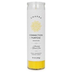 Star Candle Co. 3-Wick Chakra Pillar Candle, Connection & Purpose Jasmine & Sweet Pea