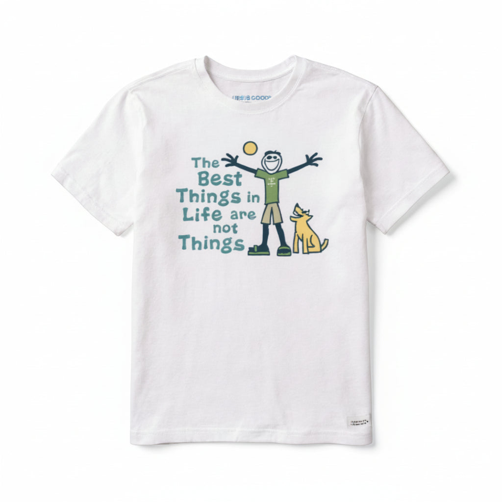Men's L - Life is Good T-Shirt The Best Things in Life Are Not Things