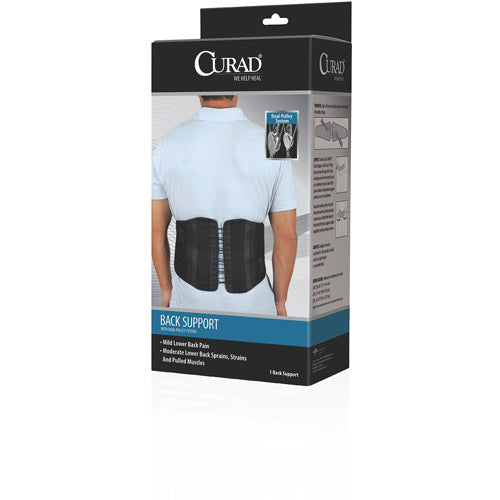 Curad Small/Medium Back Support with Dual-Pulley System *Damaged Package See Desc*