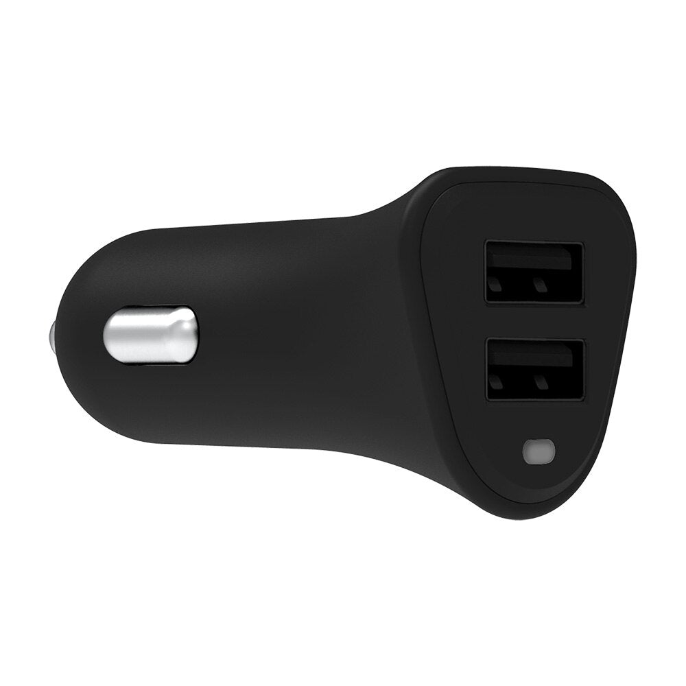 Griffin PowerJolt Dual Universal USB-A 12W Car Charger - Black