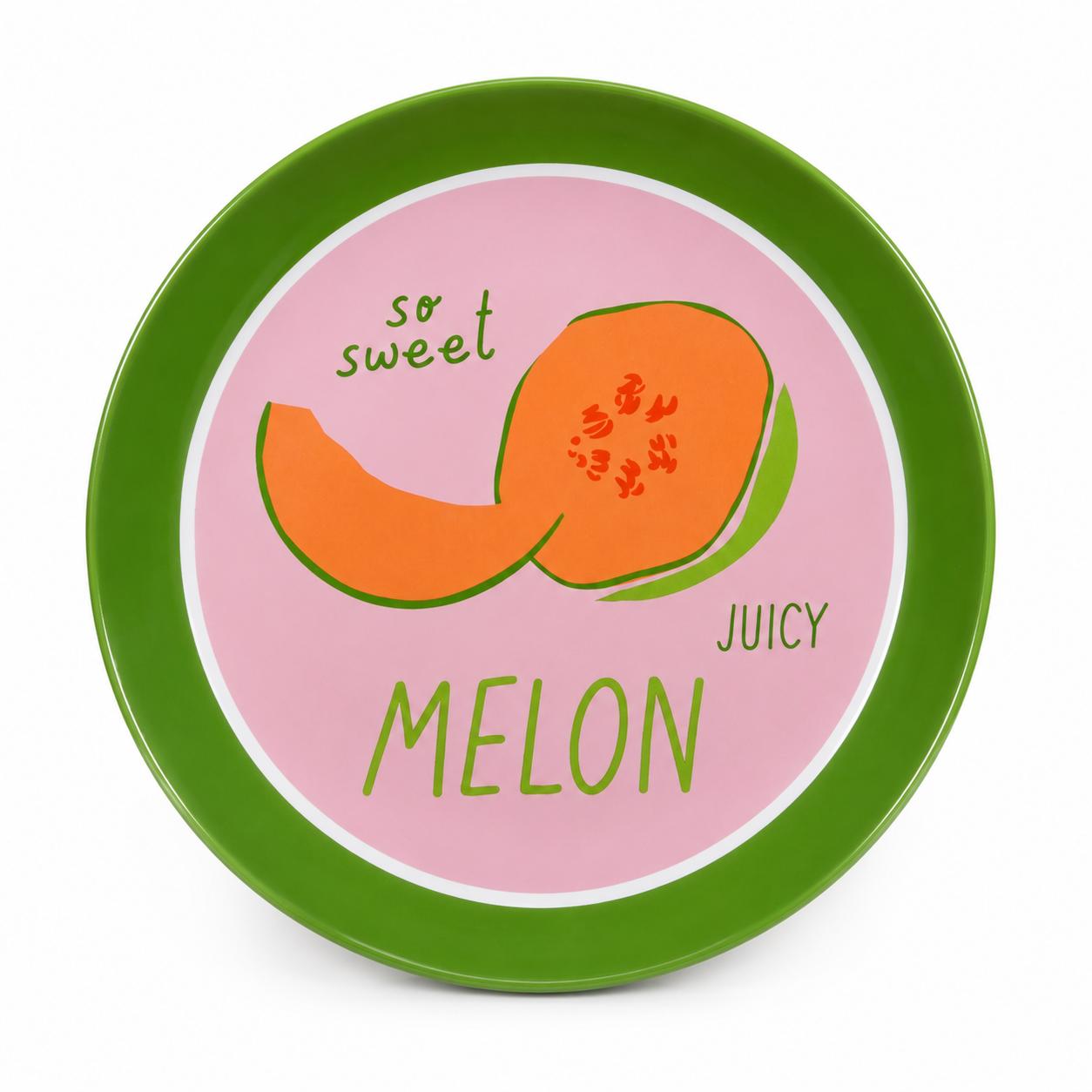 So Sweet Juicy Melon Decorative Tea Plate