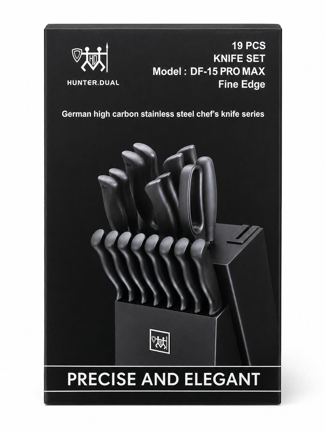 Hunter Dual 19 Pieces Knife Set