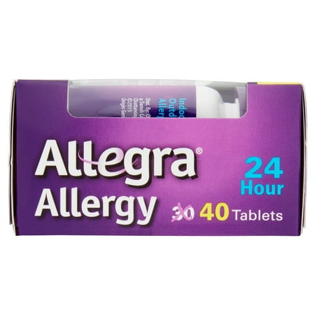 Allegra 24 Hour Allergy Tablets, 40 Ct *Damaged Box* *Exp 10/2025* *Packaging May Vary*