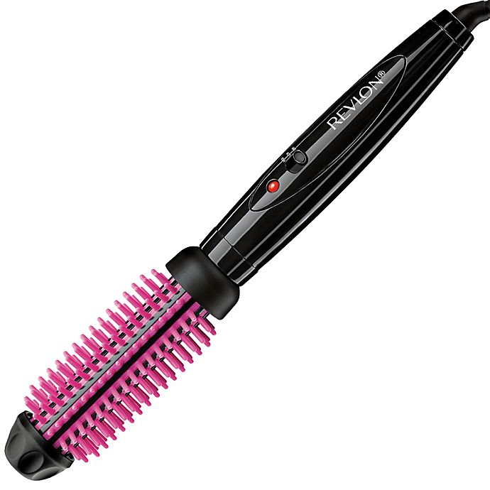 Revlon Pro Collection 1-Inch Silicone Heated Styling Brush in Pink/Black *Packaging Damaged*