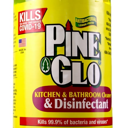 Pine Glo Kitchen & Bath Household Cleaner, Lemon, 40 oz *Damaged Package See Desc*