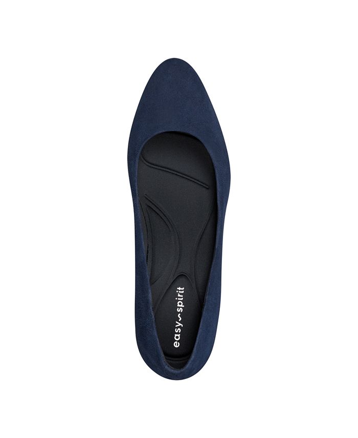 10 Women's Easy Spirit Eflex Cosma Slip-on Block Heel Dress Pumps - Blue - 10M