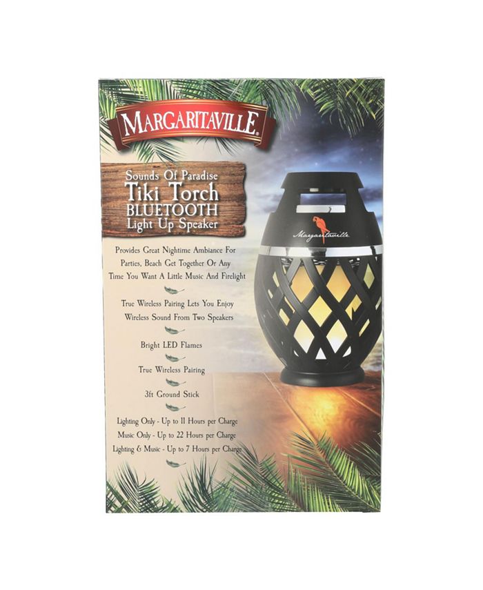 Margaritaville Tiki Torch Speaker - Black