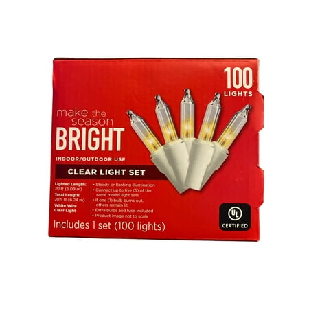 Make The Season Bright Clear Light Set - 100 Lights