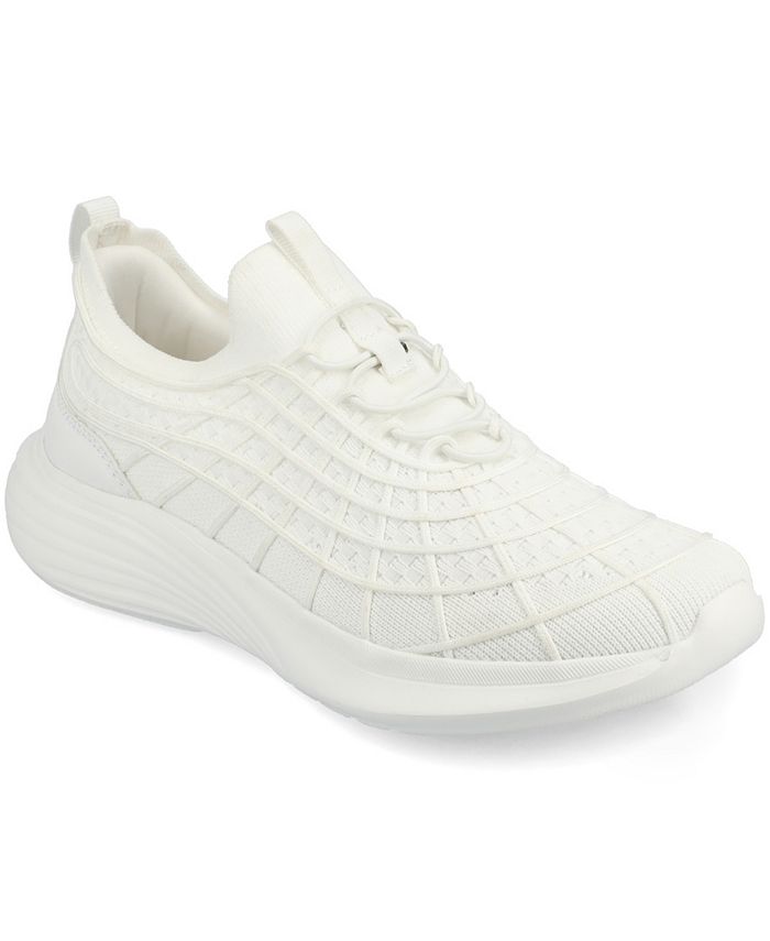 Women's 7.5 M Journee Collection Dasha Slip On Sneakers - White