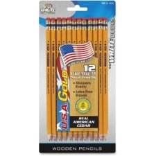 BOARD DUDES, THE USA Gold Series #2 Pencils, Cedar