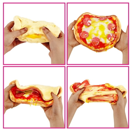 Slime Mart Small Basket Pizza Pretend Play Food Themed DIY Slime Craft Toys by ZURU