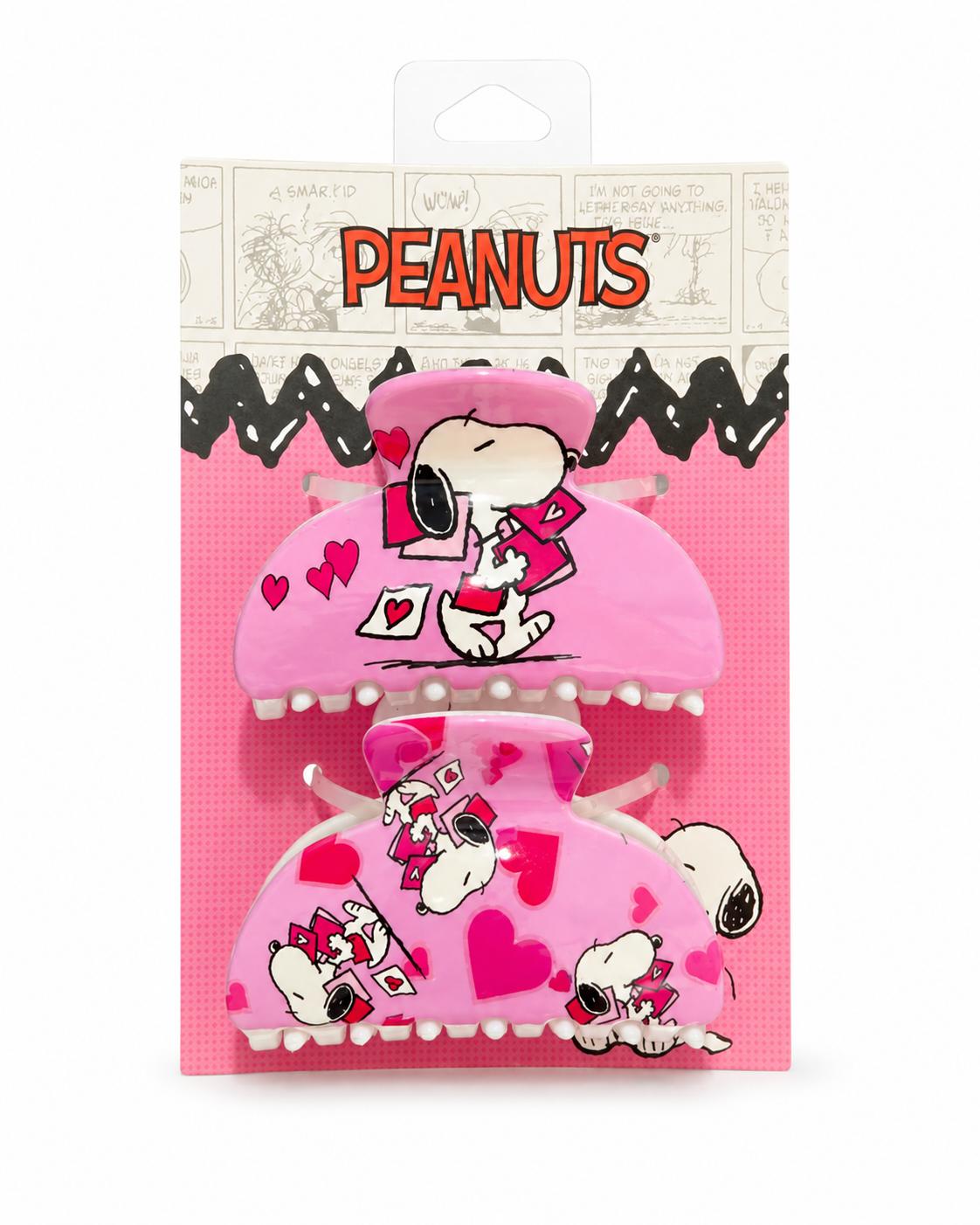 Peanuts Snoopy Valentine's Day Heart Claw Clip Set, 2 CT