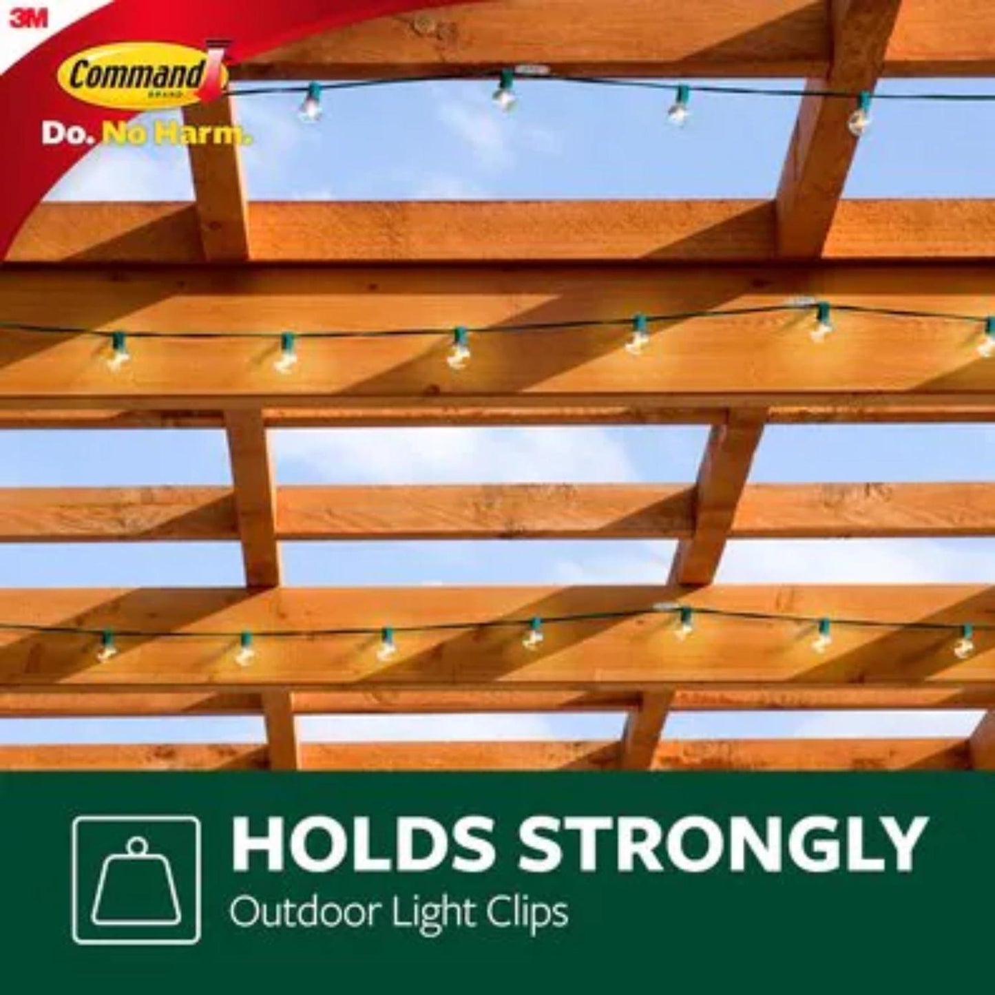 3M Command Small Plastic Light Clips 1.25 in. L 16 pk *Minor Package Damage*