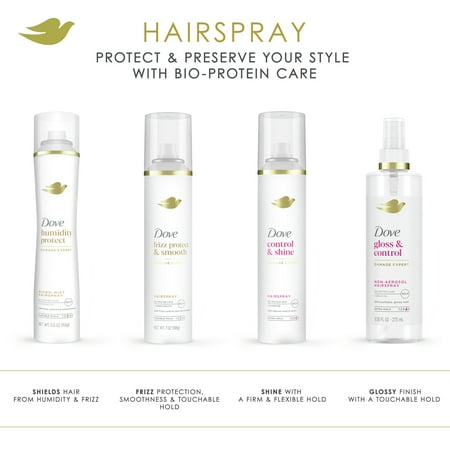 Dove Extra Hold Styling Hair Spray 24H Natural Hold & Shine, 7 oz *Missing Lid*
