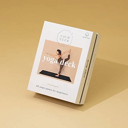 Calm Club | Yoga Cards | Yoga Card Deck with 52 Cards *Damaged Box*