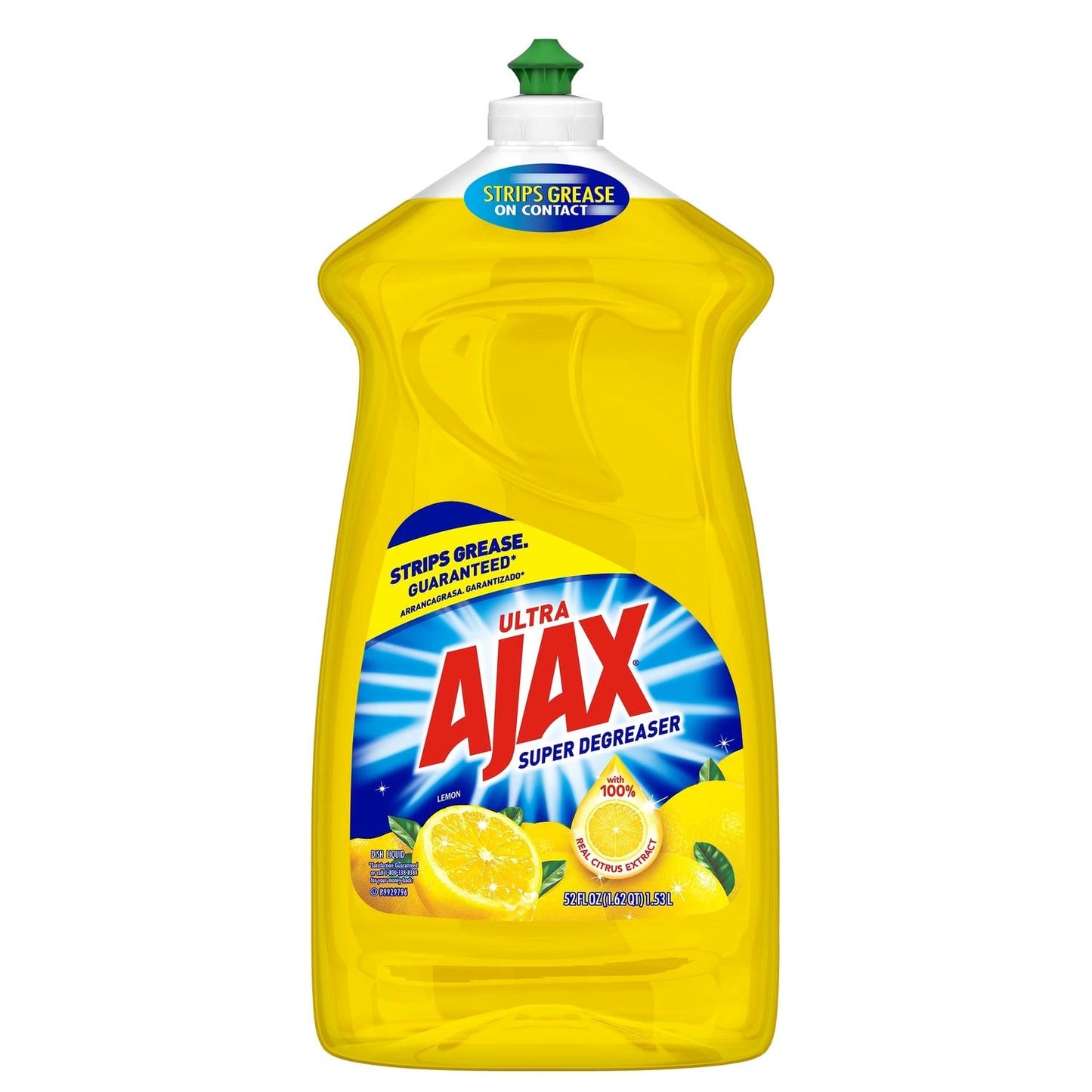 Ajax Lemon Scent Liquid Dish Soap 52 oz *Damaged Bottle*