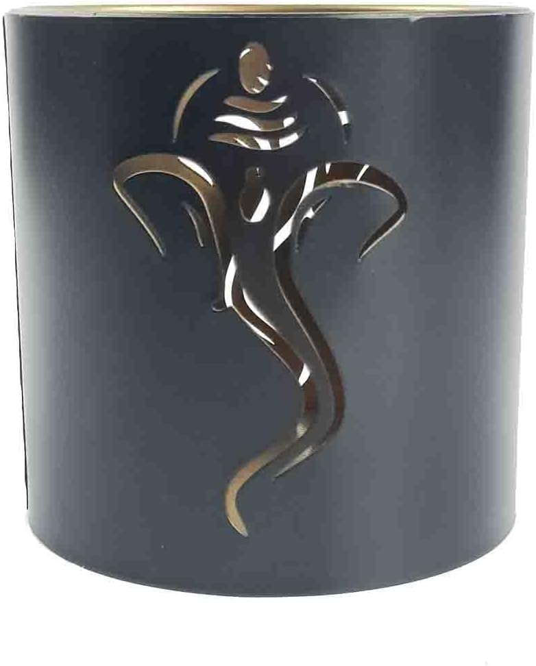 KYMY Diwali Projection Candlestick Ornament, Diwali Metal Candle Cups Holder, Iron Candlelight Shadow Candlestick for Diwali Party India Festival Home Party Banquet Decoration Diya