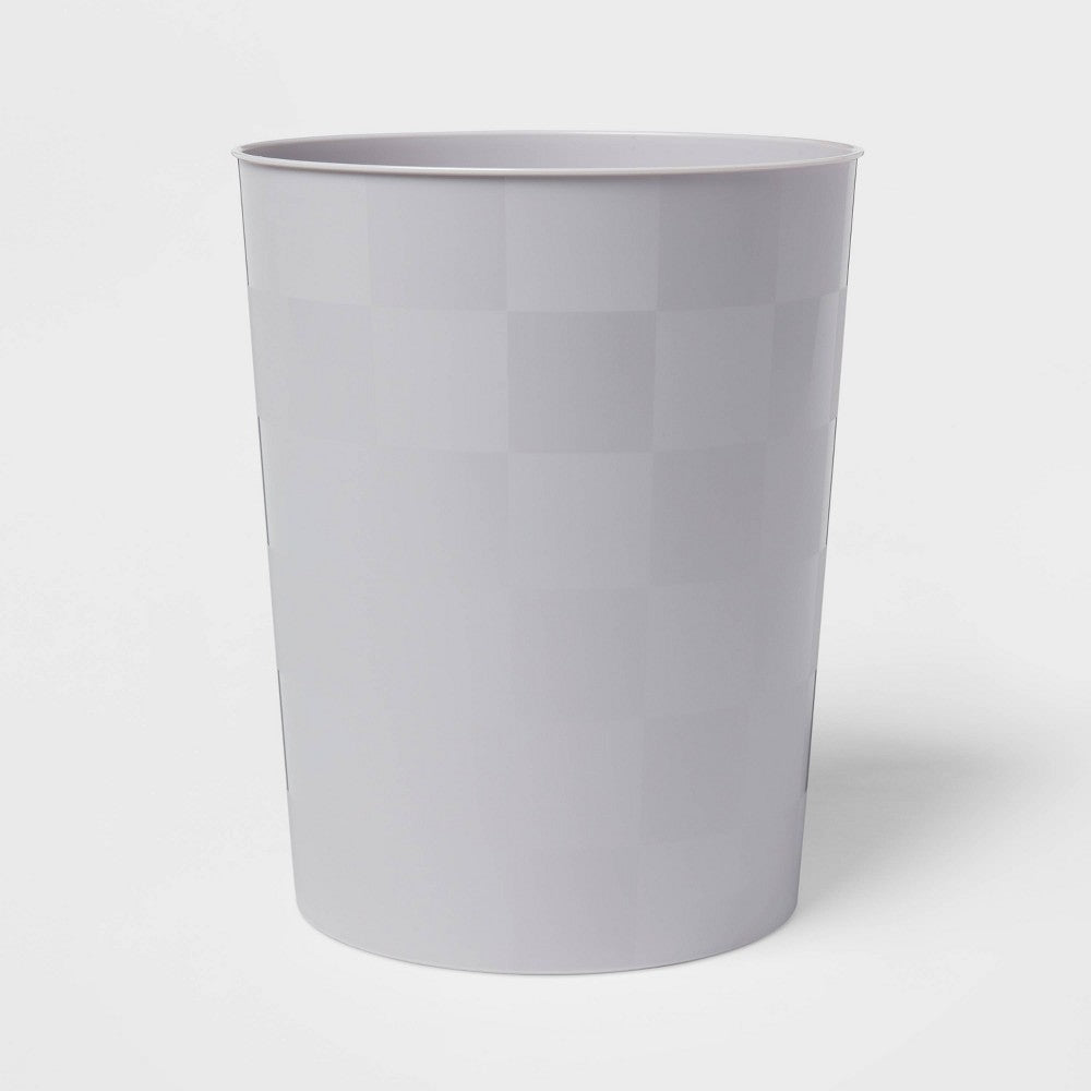 Wastebasket Sleek Silver - Room Essentials : Plastic, Compact Design, 7.5L Capacity for Bathroom