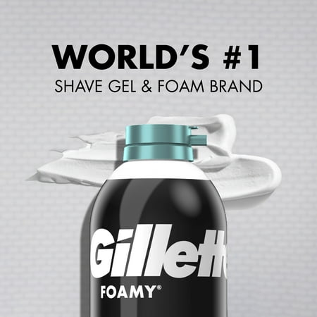 Gillette Foamy Sensitive Shave Foam For Men, Sensitive Skin, 14.9oz